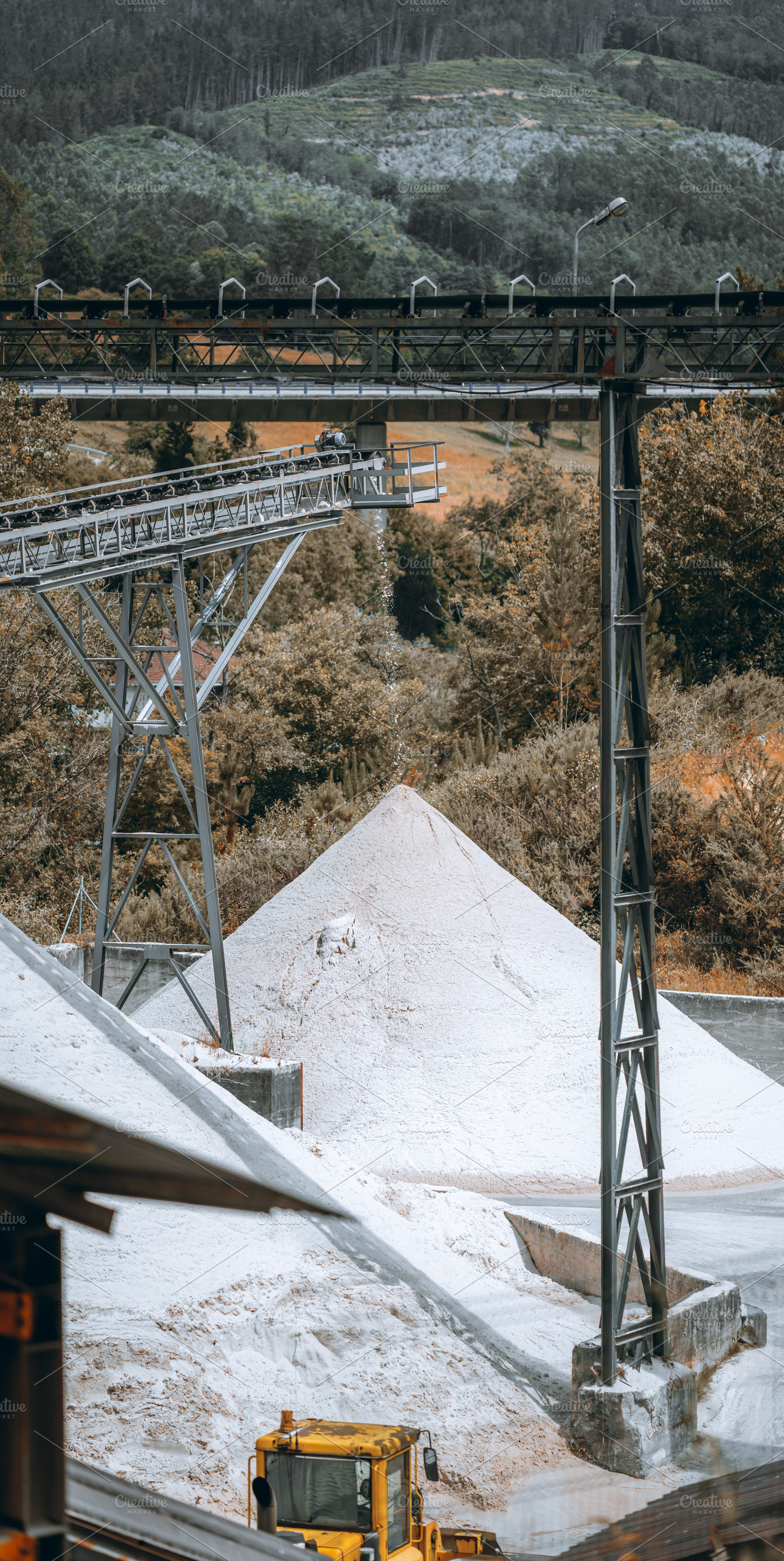 Quarry conveyor vertorama, an Industrial Photo by SkyNext