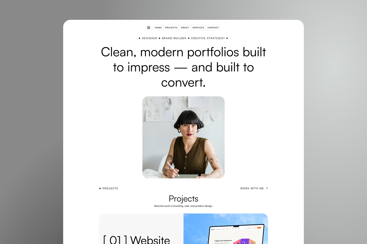 Osei Minimal Portfolio Framer Template