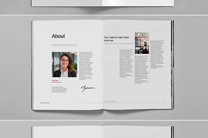 Red Project Proposal Brochure Layout