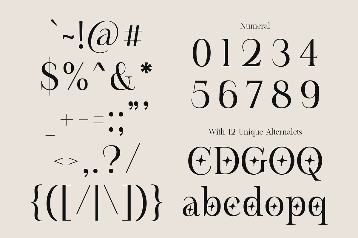 Montegar - Elegant Celestial Serif, a Serif Font by Lettertype Studio (Photo 13 of 15)