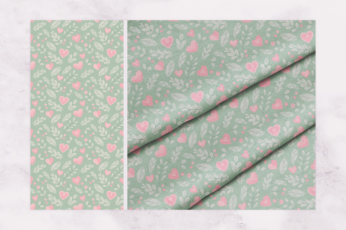 Hearts, leaves, flowers and shapes, a Texture Graphic by LartGraphics (Photo 5 of 9)