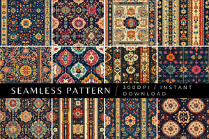 12 Hittites Culture Seamless Pattern, a Pattern Graphic by Inknfolly