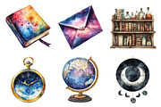 Magic School Dark Academia Clipart, an Illustration by Daily.Designs (Thumbnail 3 of 5)
