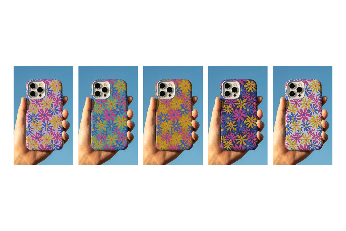 Petal Parade Retro Daisy Pattern, a Pattern Graphic by Annie Tyndall Creative (Photo 8 of 12)