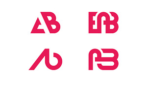 AB logo. Vector modern letter design, a Branding & Logo Template by T.Vooka