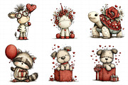 Whimsical Valentine's Day Animal's P, an Illustration by Daily.Designs (Thumbnail 6 of 8)