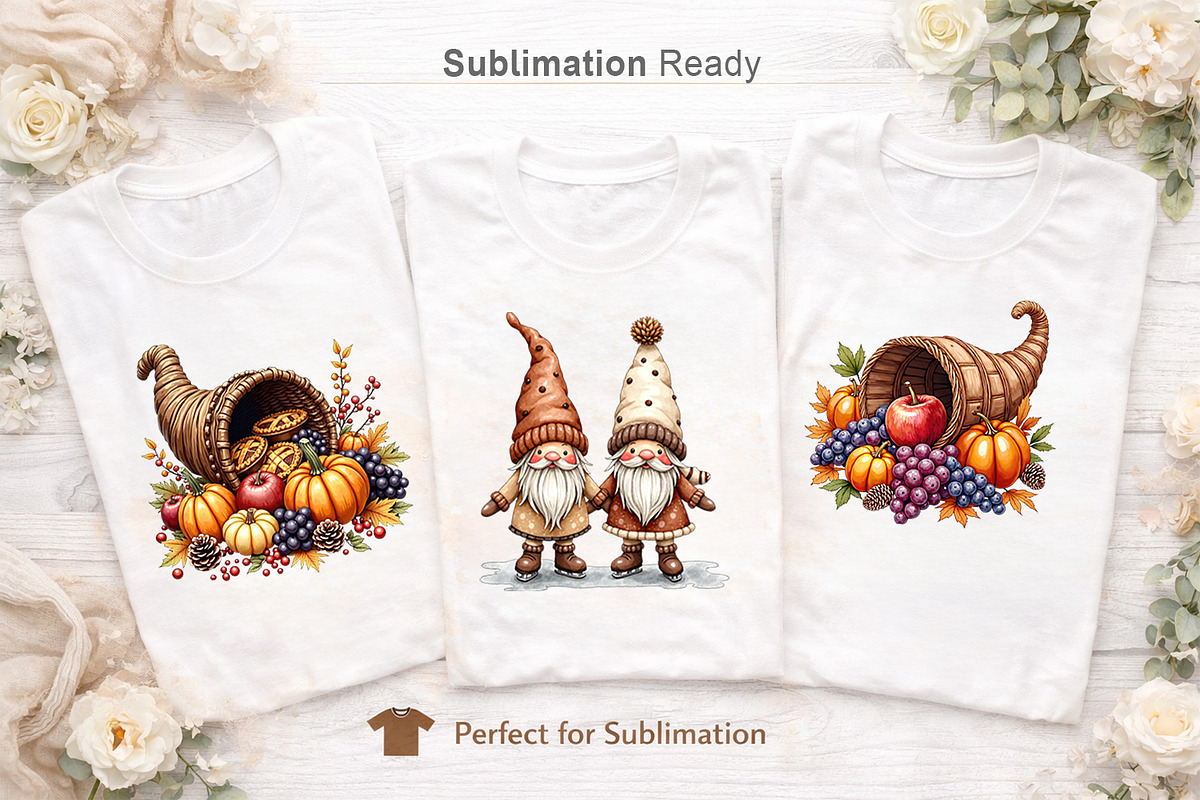 Fall Harvest & Winter Gnome Clipart, an Illustration by Artnoy (Photo 5 of 8)