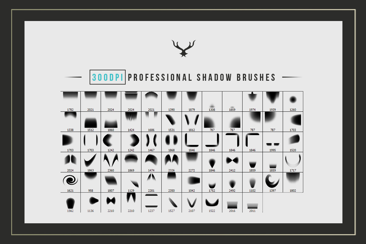 70 Premium Photoshop Shadows Brushes, a Brush Add-On by VectorMedia (Photo 2 of 10)