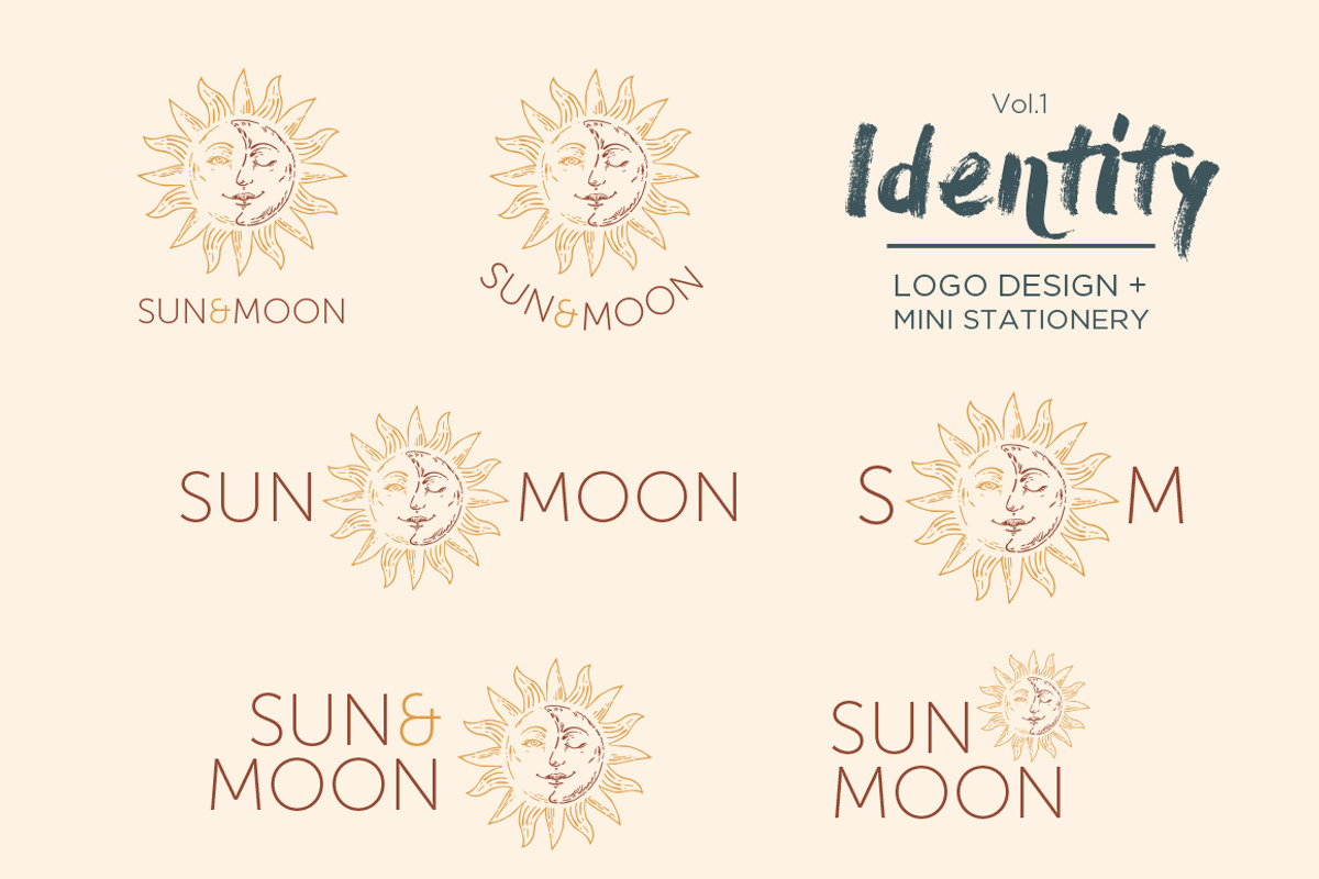 Sun&Moon Logo, a Branding & Logo Template by Creative Lemon (Photo 2 of 5)