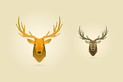 Polygonal Deer Collection, an Animal Illustration by blauananas (Thumbnail 6 of 8)