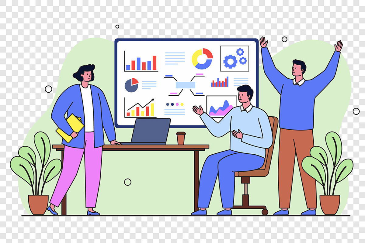 Business Data Analysis Team, a Work Illustration by Partikusi Design (Photo 3 of 3)