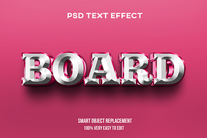 Board Luxury 3D Editable Text Effect