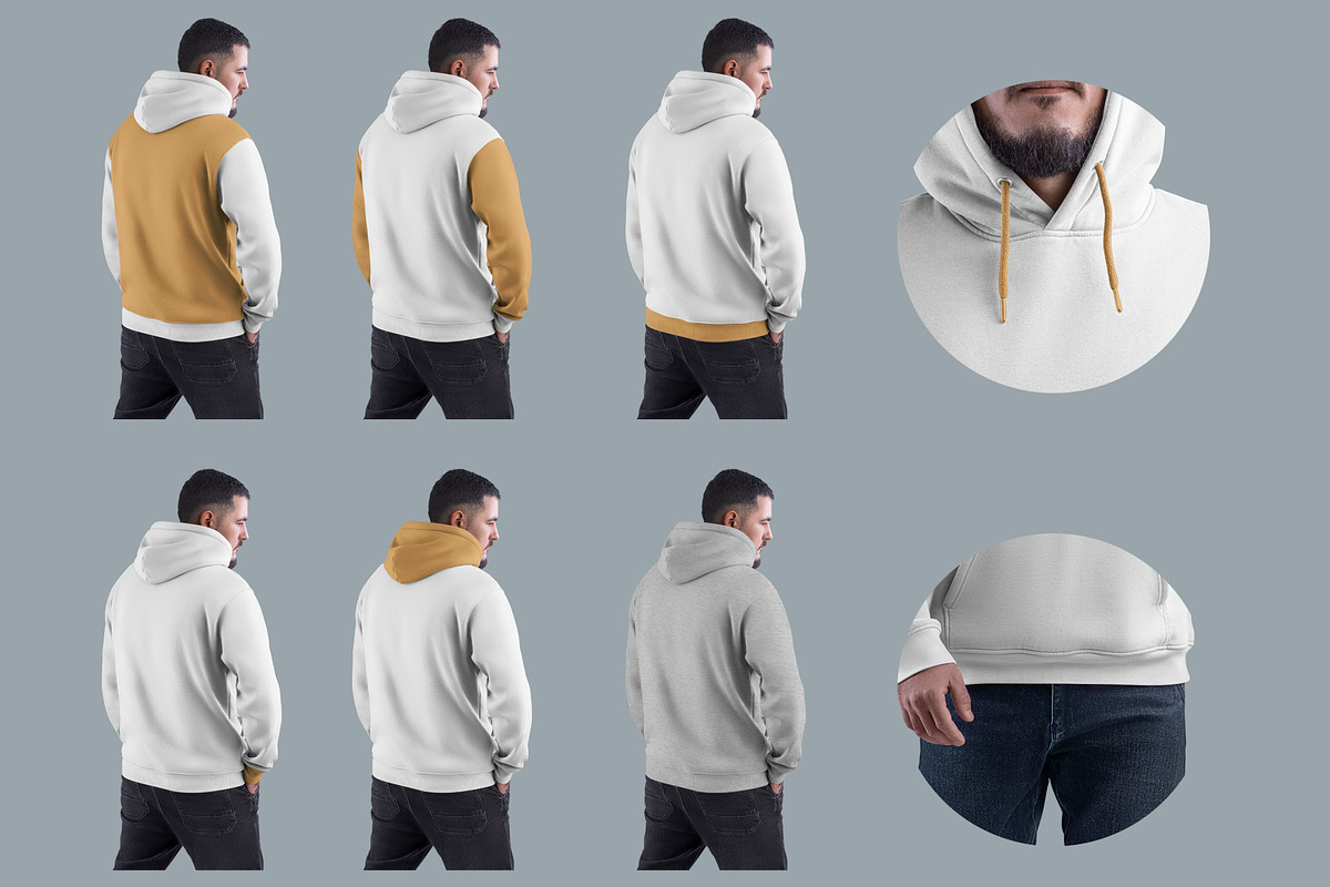 4 Mockups Oversize Hoodies, an Apparel Mockup by Grow Design Craft Studio (Photo 3 of 7)