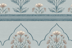Seamless pattern, seamless botanical indian mughal pattern creat, a Pattern Graphic by Studio ANNA