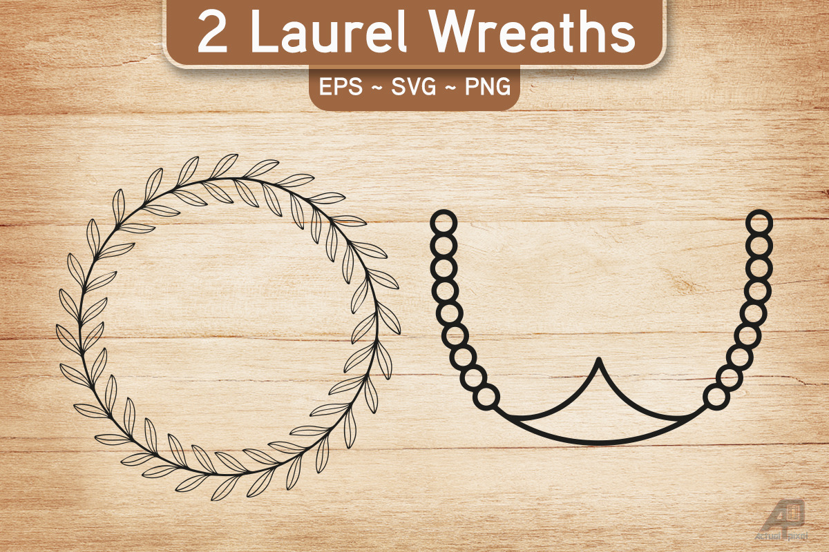 Laurel Wreath SVG PNG Bundle, an Illustration by Actual Pixel (Photo 16 of 17)
