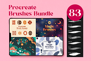 Procreate Brushes Bundle, a Brush Add-On by Moon House Shop (Thumbnail 1 of 25)