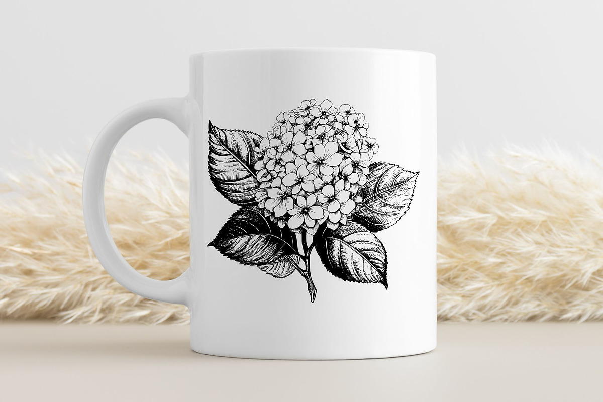 Hydrangea SVG - Flowers Clip Art, an Illustration by YouniqueArtwork (Photo 2 of 5)