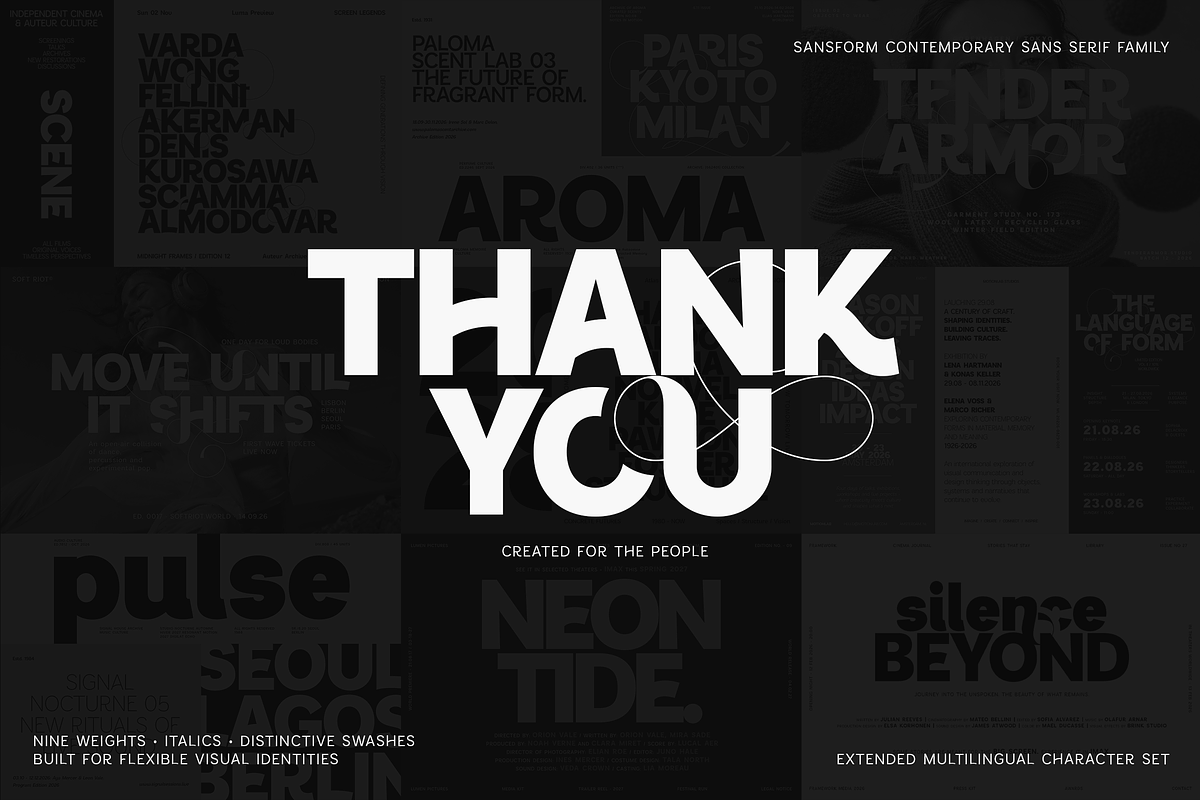 Sansform - Sans Serif Font Family, a Sans Serif Font by VP Fonts (Photo 19 of 19)