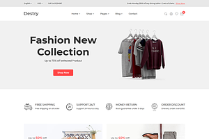 ECommerce HTML Template - Destry