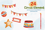 Watercolor Circus Gnome Clipart, an Animal Illustration by Apixsala (Thumbnail 5 of 12)