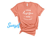 Bella Canvas TShirt Mockups On White, a Shirt Mockup by lock and page (Thumbnail 54 of 92)