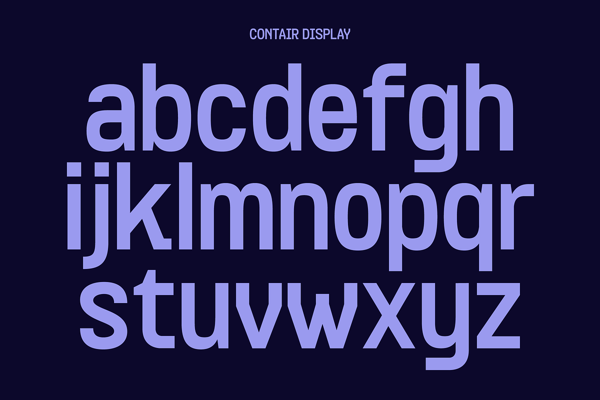 Contair - Monospaced Font, a Sans Serif Font by limitype (Photo 5 of 12)