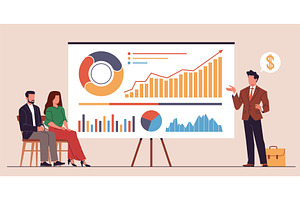 Project presentation. Business, a Person Illustration by YummyBuum