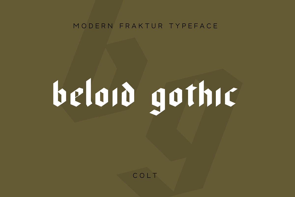 Beloid Gothic Modern Blackletter Font preview 5