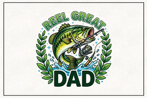 Retro Reel Great Dad Png Fishing Dad, a Work Illustration by CraftArtStudio