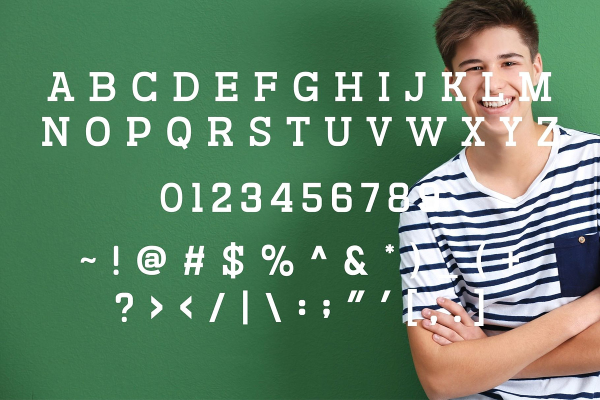 Feriska - Modern Slab Serif Typeface, a Slab Serif Font by Font Kingdom (Photo 5 of 6)