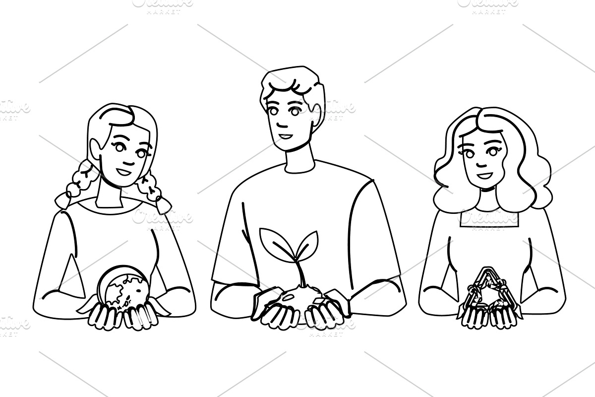 environment environmental, a Person Illustration by pikepicture