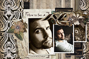 Vintage Damask Worn Digital Paper, a Pattern Graphic by Posh Papers & Patterns (Thumbnail 5 of 9)