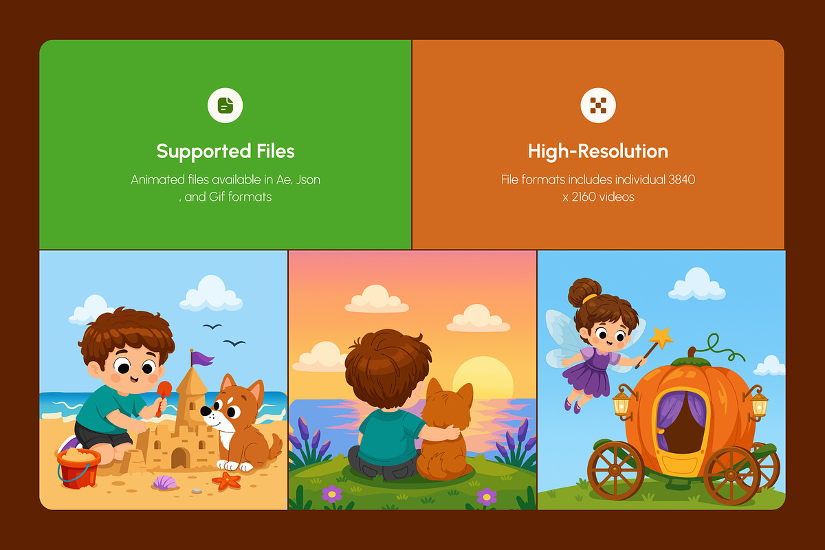 40 Animated Story Book Illustrations, an Education Illustration by Brickclay (Photo 2 of 4)
