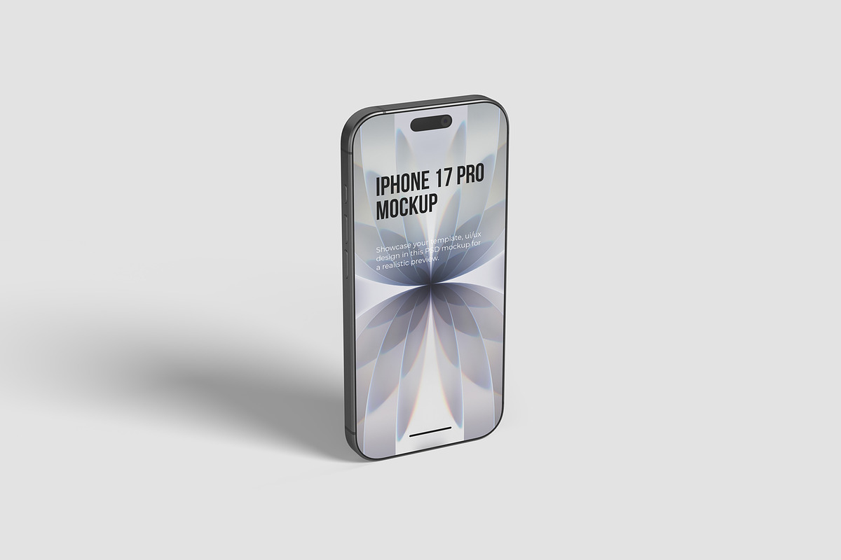 iPhone 17 Pro Max Mockups, an iPhone Mockup by graphiccrew (Photo 2 of 16)