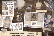 Celestial Printable Journal Kit, a Decorative Illustration by Print Haven Mochi Vintage (Thumbnail 1 of 9)
