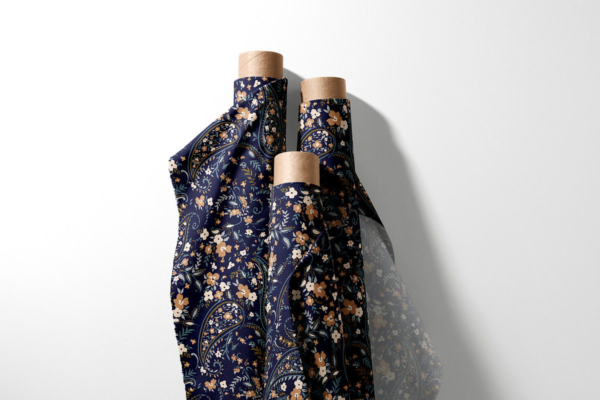 Ethnic Paisley Floral Pattern, a Pattern Graphic by StudioGlouna (Photo 2 of 9)