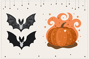 Halloween Witch, Cat, Bat Character, a Decorative Illustration by Imaginary Party (Thumbnail 7 of 10)