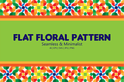 Flat Floral Seamless Pattern 3, a Pattern Graphic by WM48 Shop (Thumbnail 1 of 5)