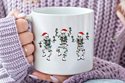 Christmas Dancing Skeleton Png, an Illustration by Craft Nest (Thumbnail 4 of 6)