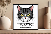 Fluff You You Fluffin's Fluff Funny, an Illustration by DreamCafeArt (Thumbnail 5 of 6)