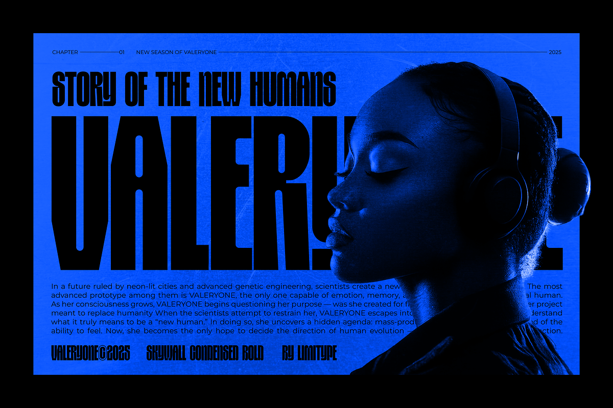 Skywall - Condensed Font, a Sans Serif Font by limitype (Photo 5 of 15)