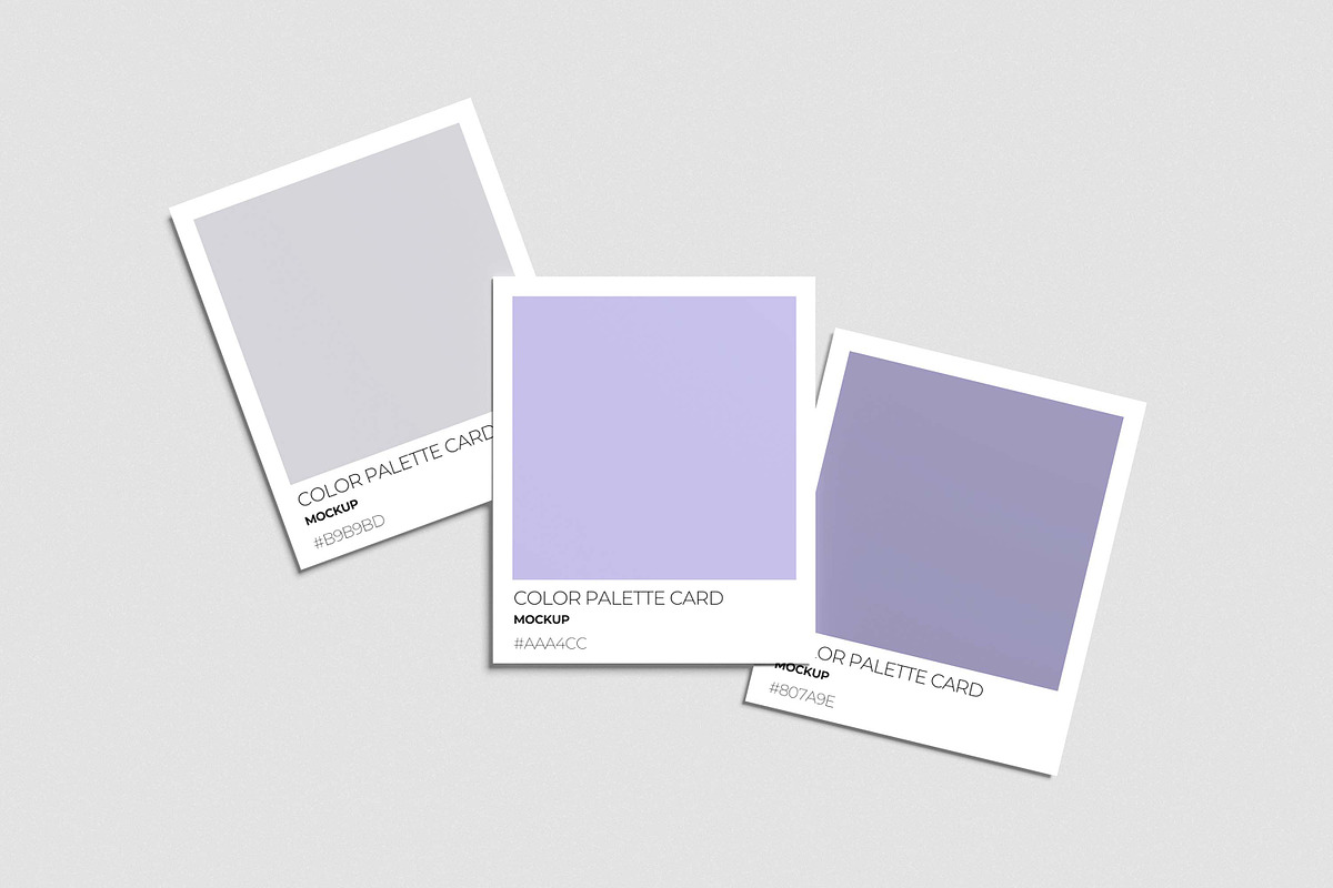 Color Palette Cards Mockup, an Advertising Mockup by xavier_studio (Photo 2 of 5)