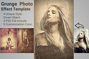 Grunge  Photo Effect Template, a Texture Illustration by MithunLekson (Thumbnail 2 of 4)