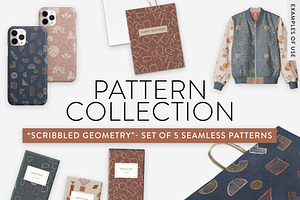 Scribbled Geometry Pattern Set