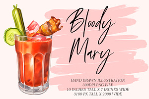 Bloody Mary Illustration