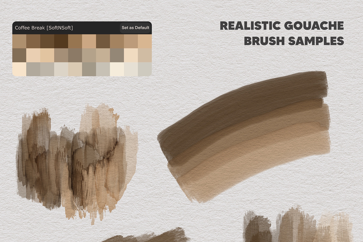 Procreate Watercolor&Gouache Brushes, a Brush Add-On by Mockup Art Atelier (Photo 7 of 10)