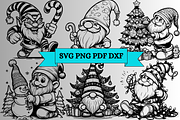 Gnome Christmas SVG PNG, a Seasonal Illustration by Easli-Done Designs (Thumbnail 1 of 4)