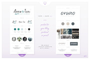 Brand Boards / Style Tiles VOL 1, a Templates & Theme by AM Studio (Thumbnail 7 of 11)