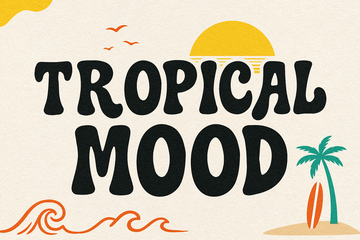 Bifoks Fun Handmade Retro Summer, a Handwritten Font by Maulana Creative (Photo 4 of 7)