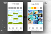 Brand Board Template/Mood Board, a Branding & Logo Template by Just Like White Creative (Thumbnail 4 of 6)